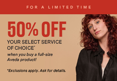 50% OFF Select Service Spring Model Hair Image